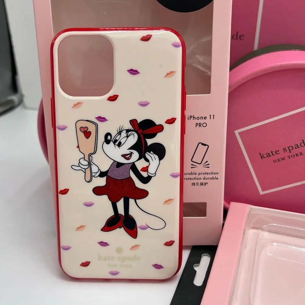 Kate Spade & Disney Minnie Mouse Iphone 11 PRO Case In Box Color Palevelmulti